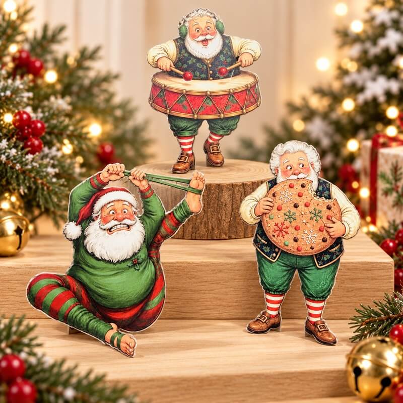 🎅🤶🧑‍🎄Vintage Christmas Character Cardstock