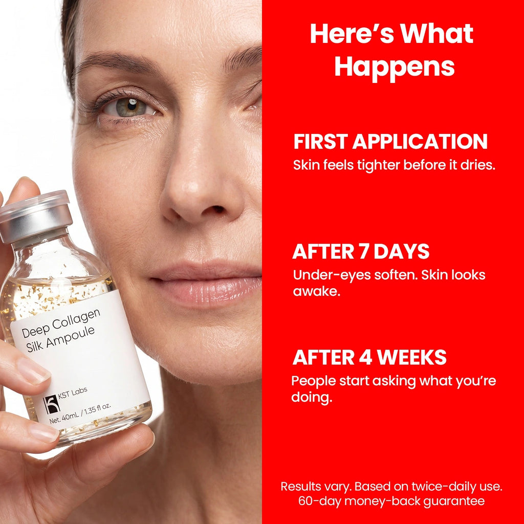 KST Labs Deep Collagen Silk Ampoule – Liquid Lifting Threads for Fine Lines & Wrinkles (40mL)