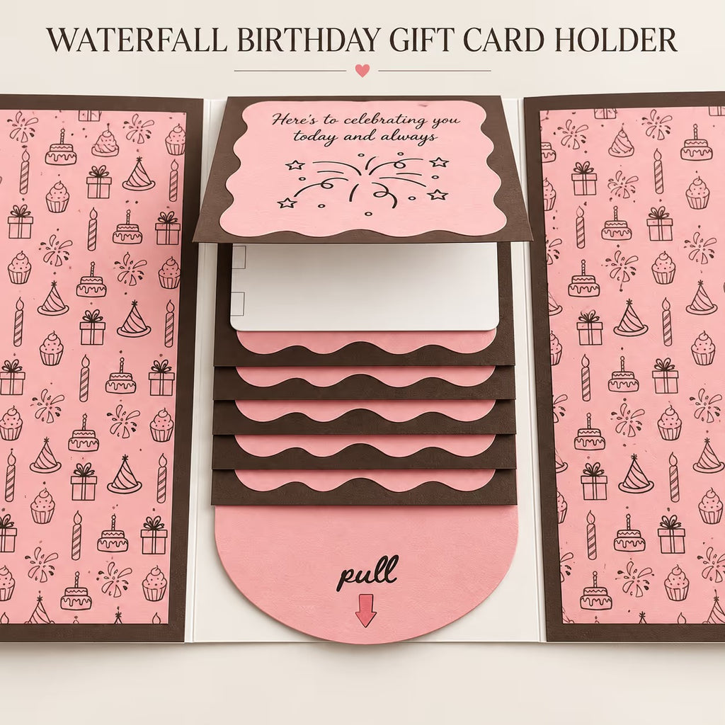 ⏰2026 New 🎅💳 Waterfall Christmas Gift Card Booklet ✨
