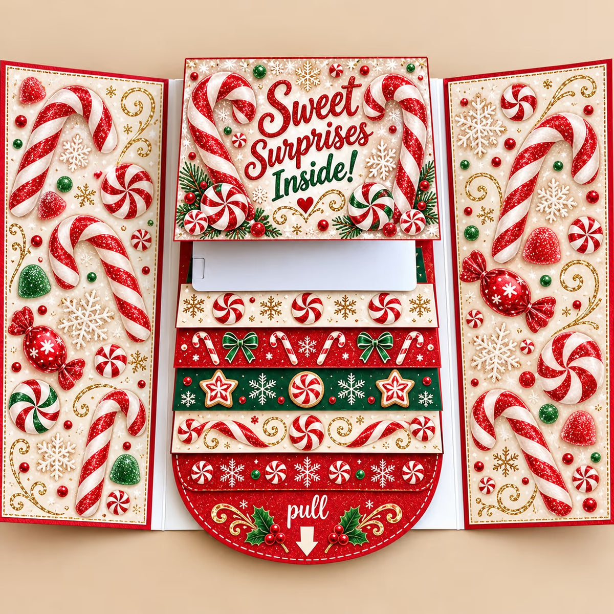 ⏰2026 New 🎅💳 Waterfall Christmas Gift Card Booklet ✨