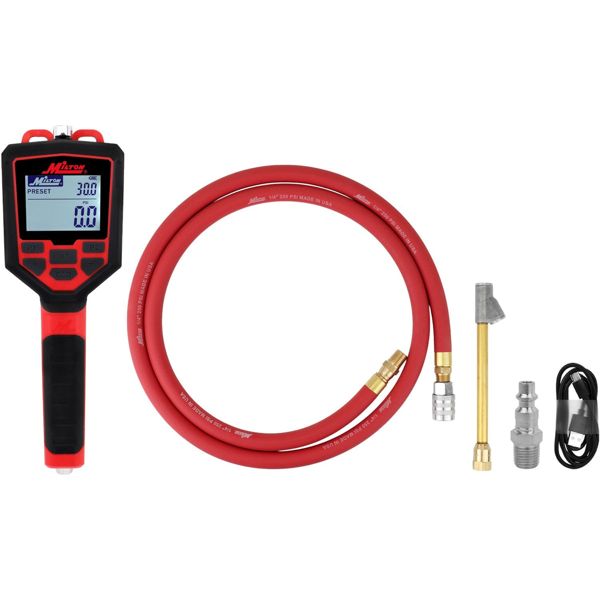 Heavy-Duty Preset Digital Auto Tire Inflator with Gauge, 174 PSI Automatic Inflate & Deflate