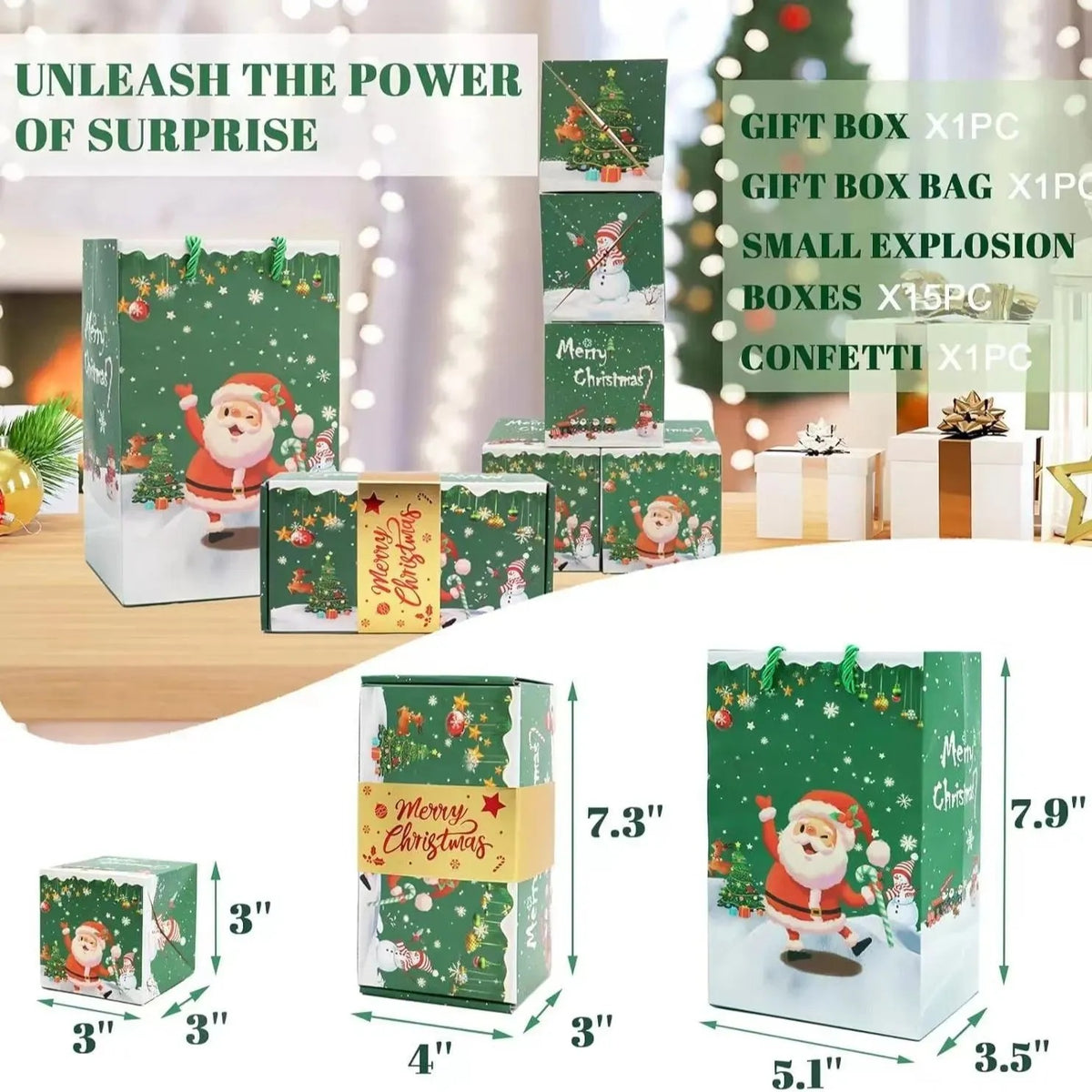🎉 Christmas Surprise Pop-Up Gift Box