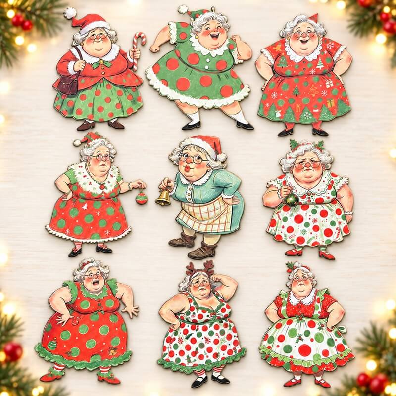 🎅🤶🧑‍🎄Vintage Christmas Character Cardstock