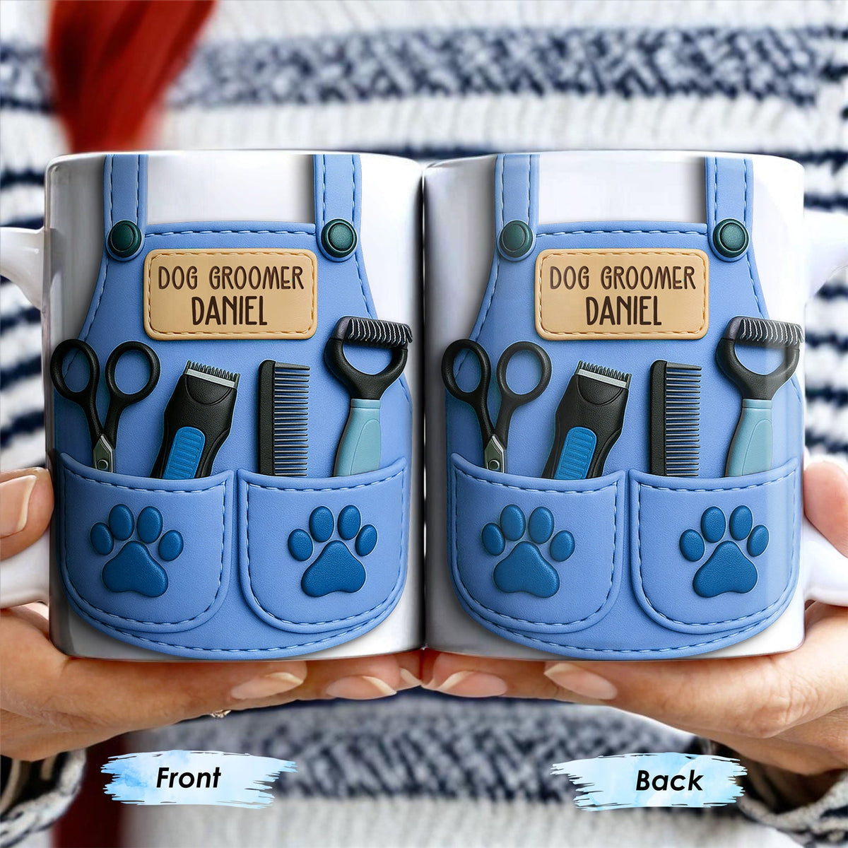Dog Groomer Professionally Personalized Mug - Personalized Custom Coffee Mug - DOG064_MG