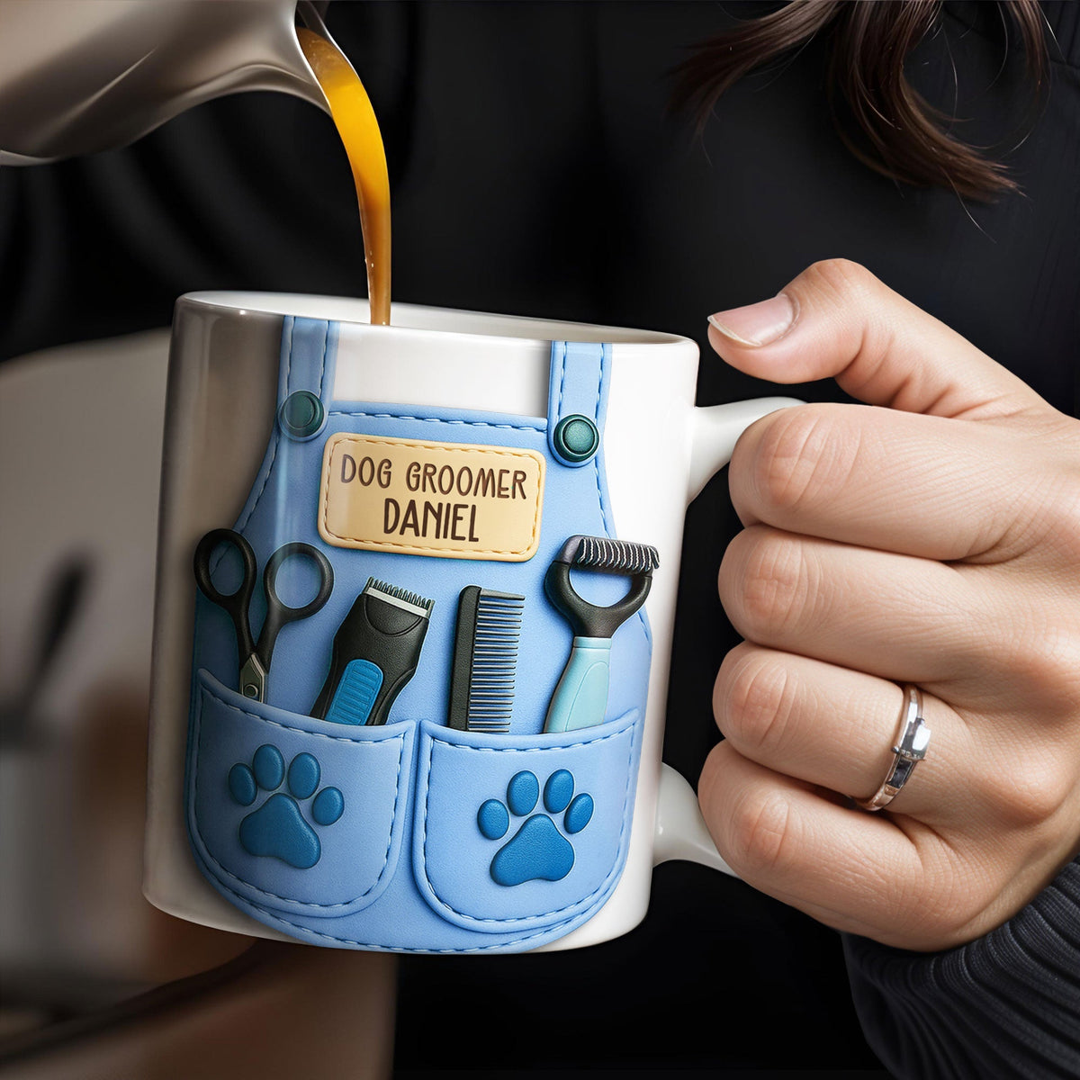 Dog Groomer Professionally Personalized Mug - Personalized Custom Coffee Mug - DOG064_MG