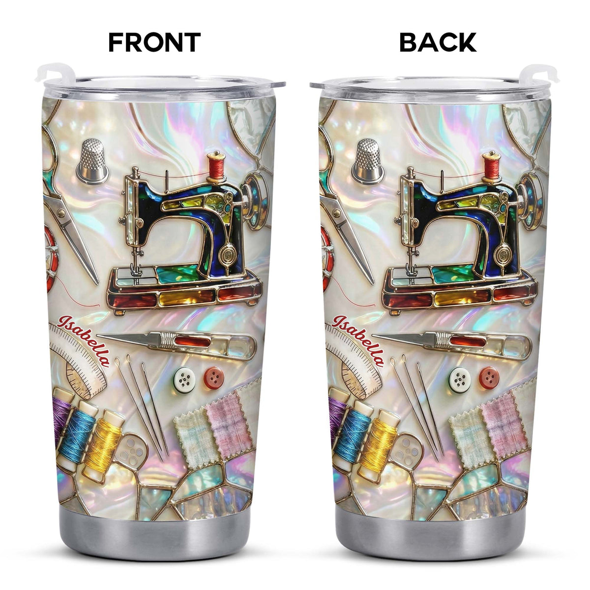 Timeless Things Appreciated More Than You Can Sew - Personalized Custom Stainless Steel Tumbler 20oz 30oz - JBS043_TB