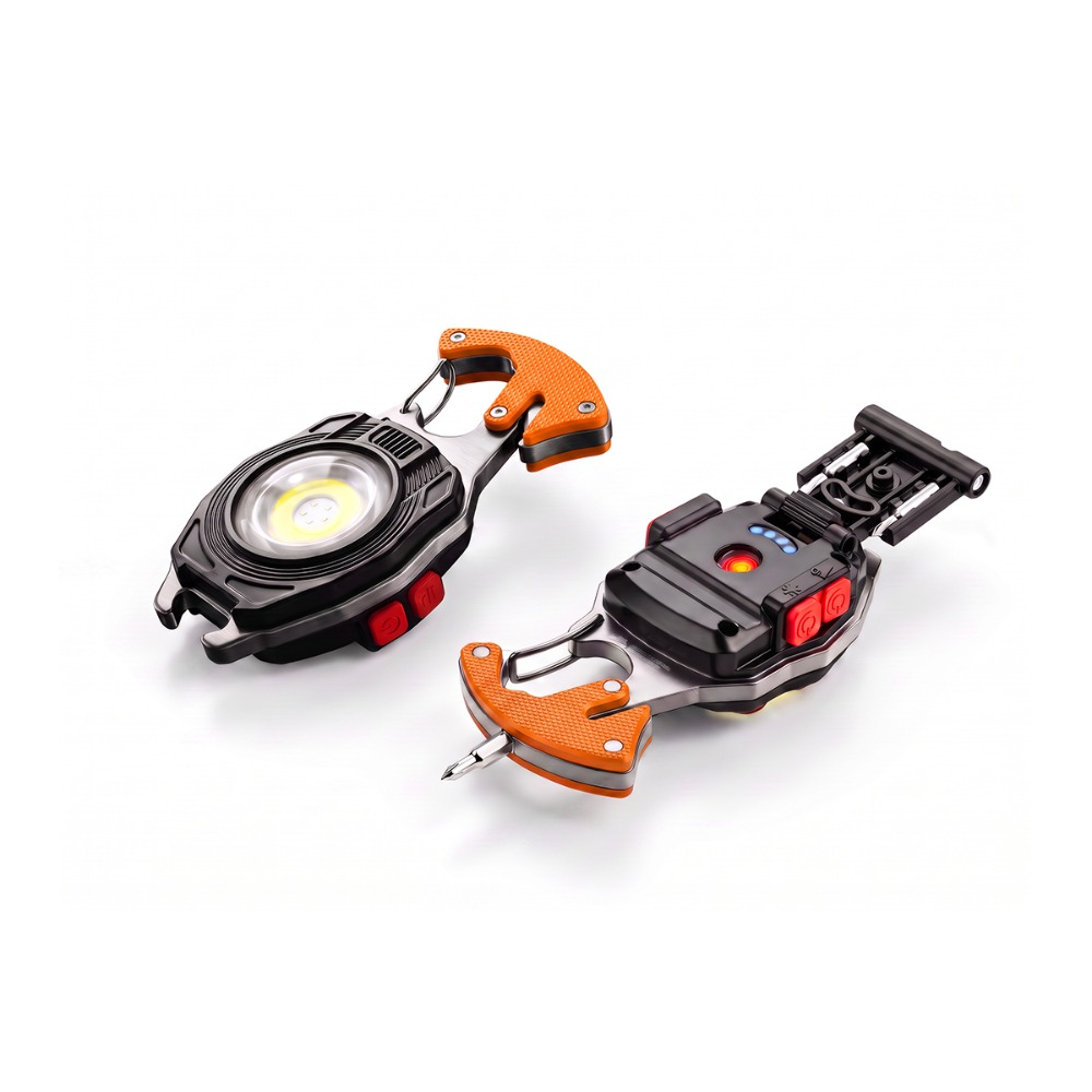 8-in-1 Multifunctional Keychain Flashlight