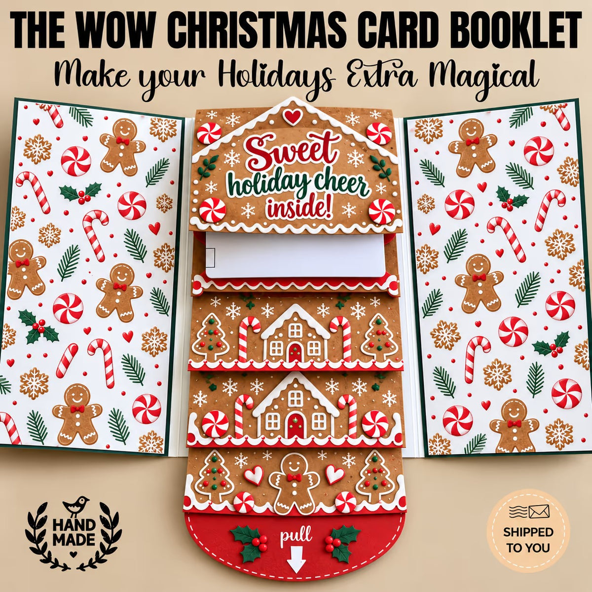 ⏰2026 New 🎅💳 Waterfall Christmas Gift Card Booklet ✨
