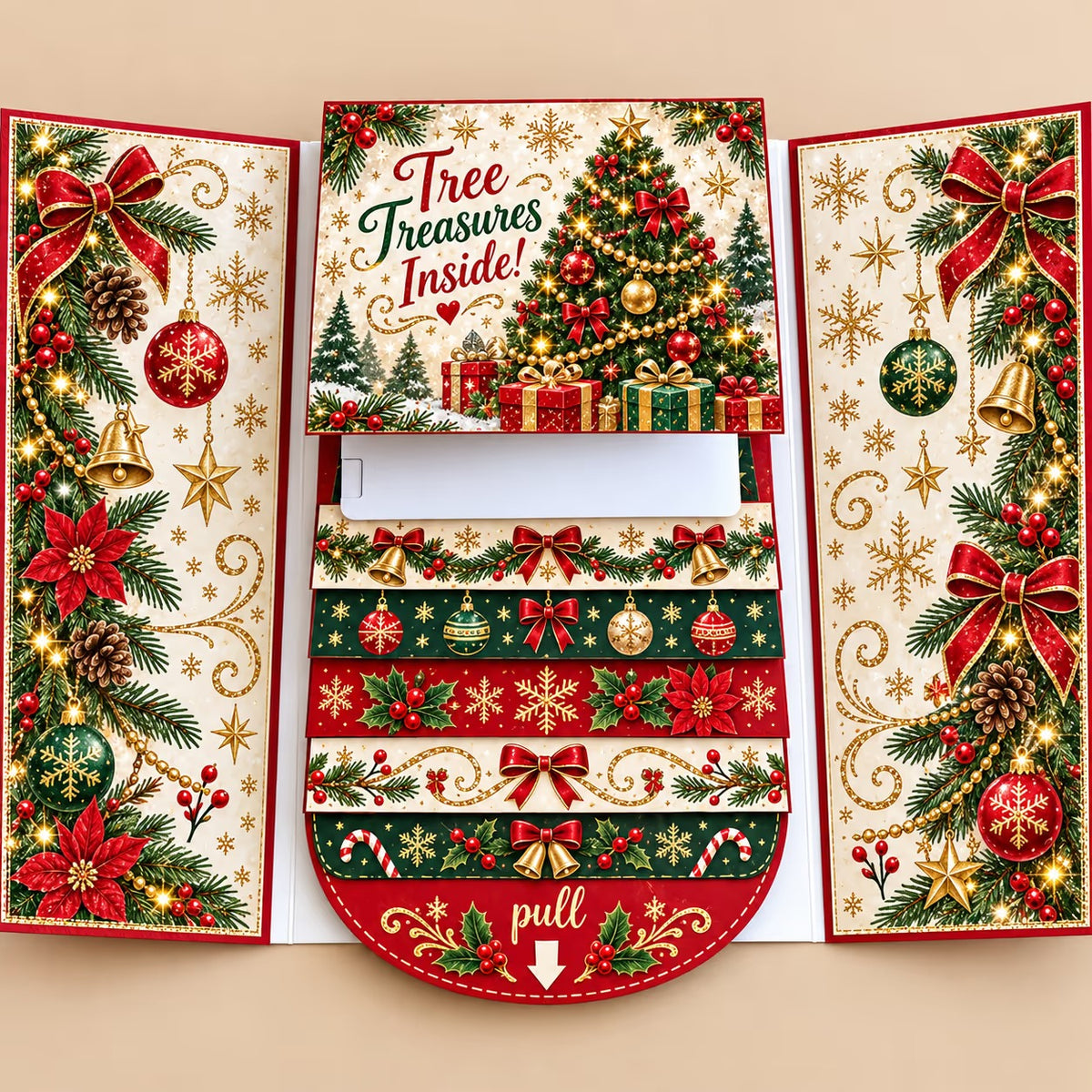 ⏰2026 New 🎅💳 Waterfall Christmas Gift Card Booklet ✨