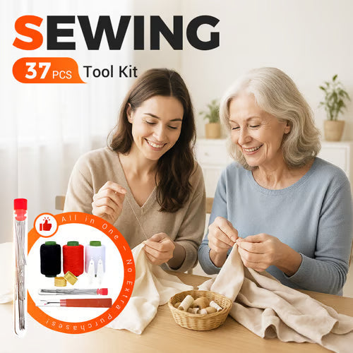 37Pcs Sewing Kit Set – Complete Needle & Thread Kit for Home, Travel & Emergency Repairs