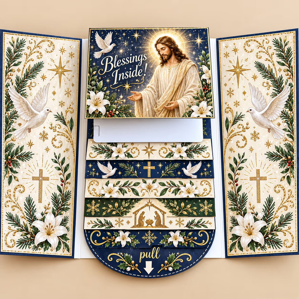 ⏰2026 New 🎅💳 Waterfall Christmas Gift Card Booklet ✨