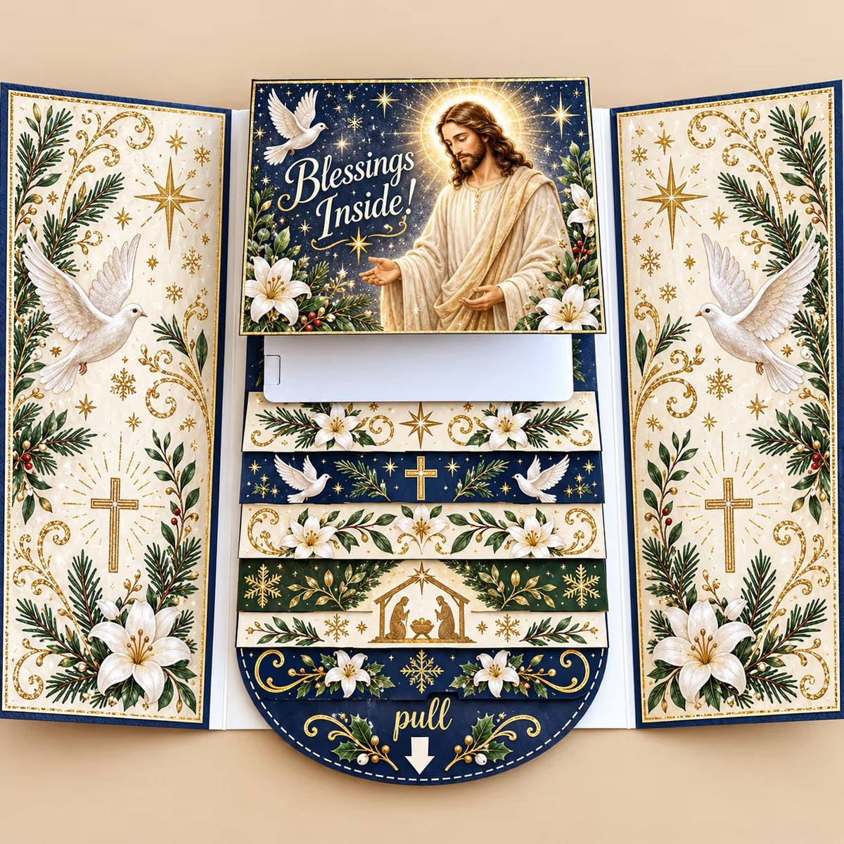 ⏰2026 New 🎅💳 Waterfall Christmas Gift Card Booklet ✨