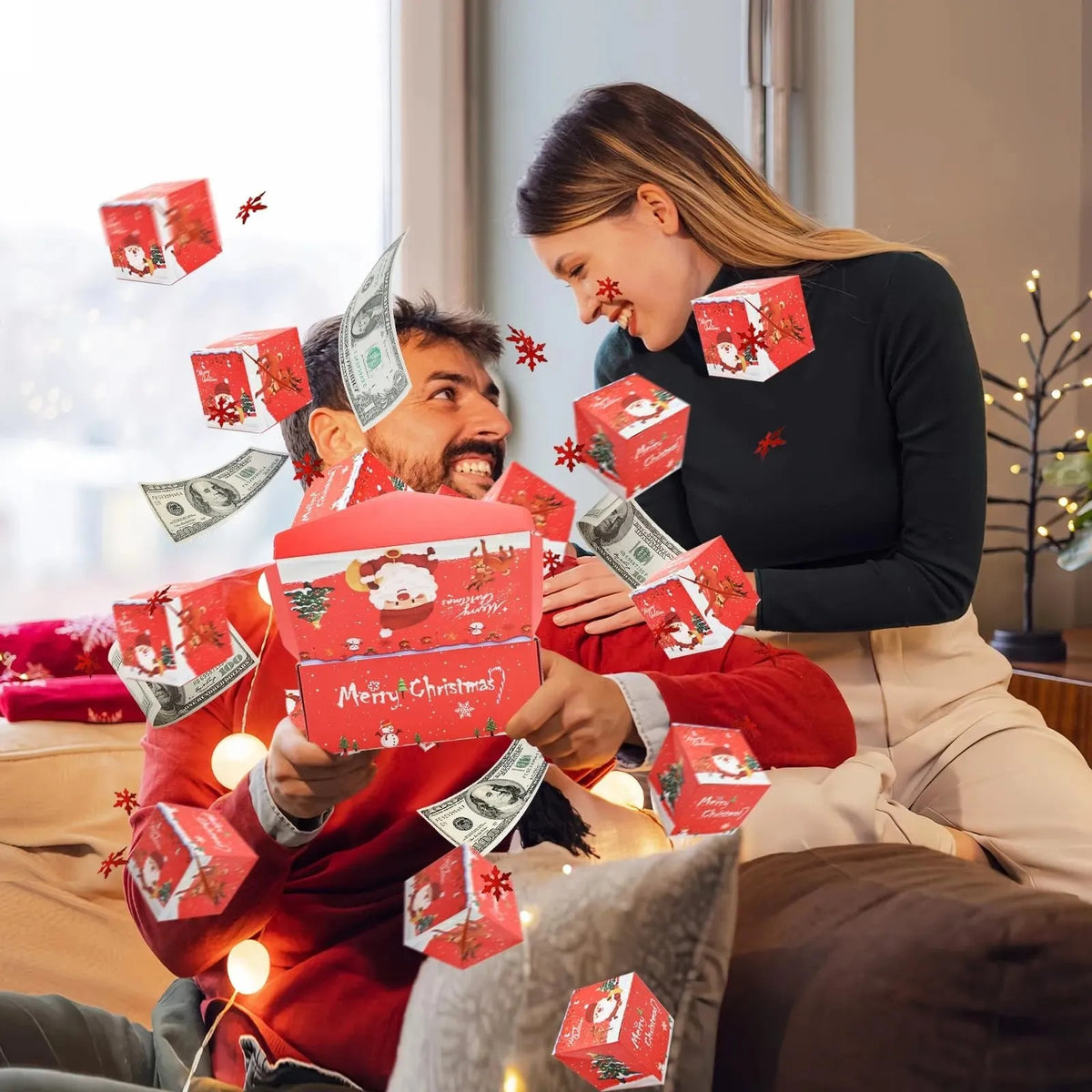 🎉 Christmas Surprise Pop-Up Gift Box