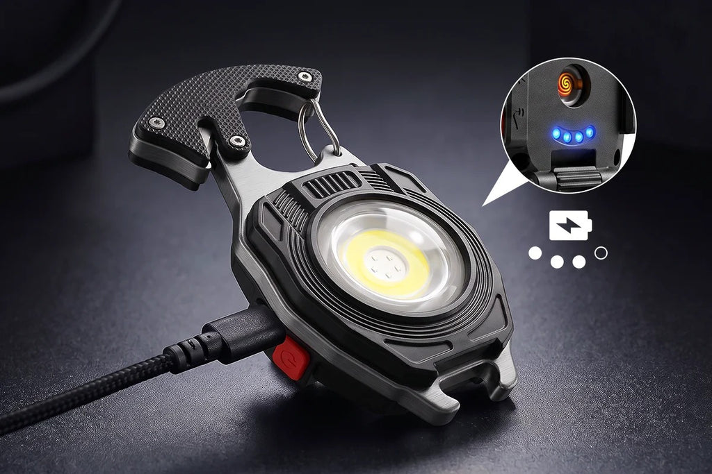 8-in-1 Multifunctional Keychain Flashlight