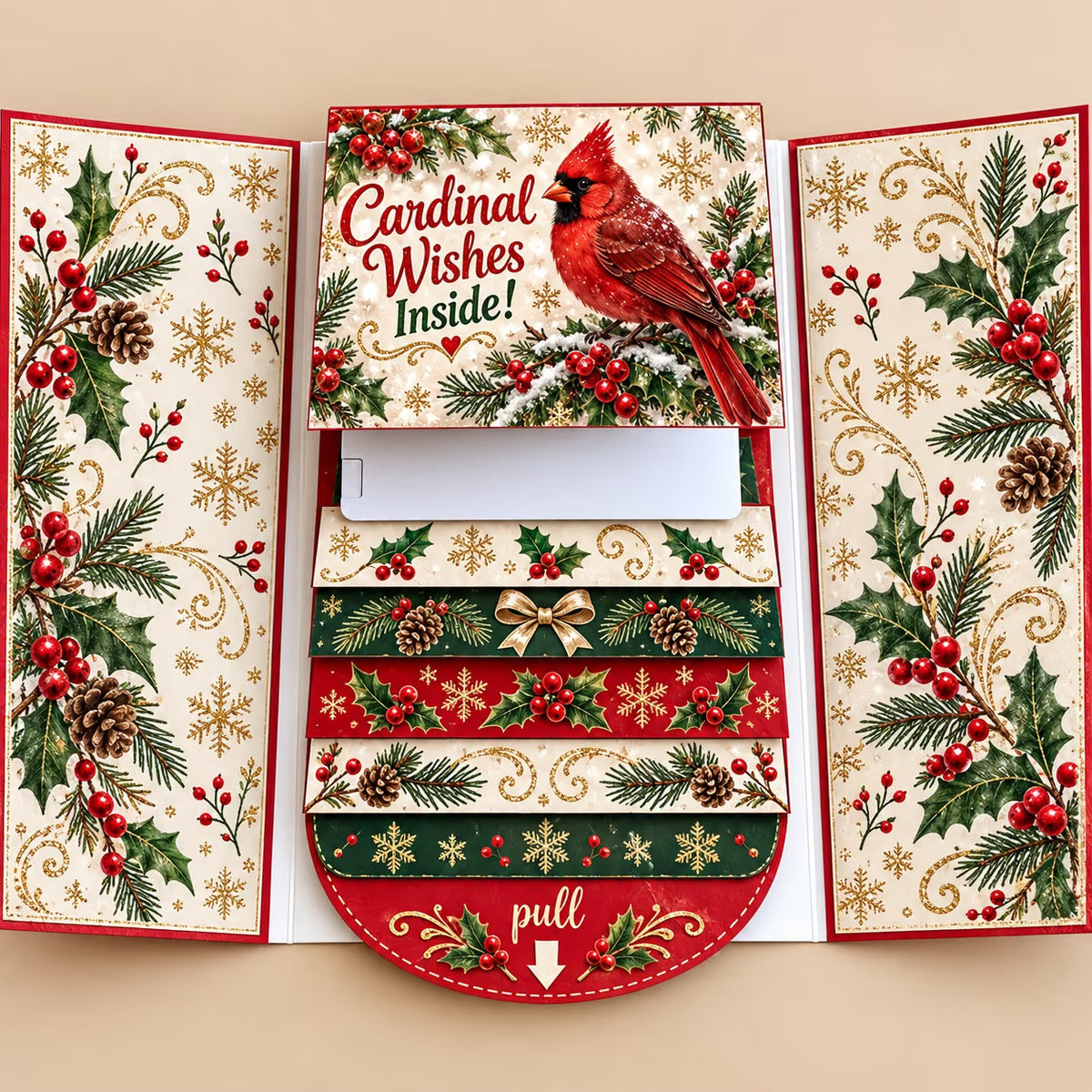 ⏰2026 New 🎅💳 Waterfall Christmas Gift Card Booklet ✨