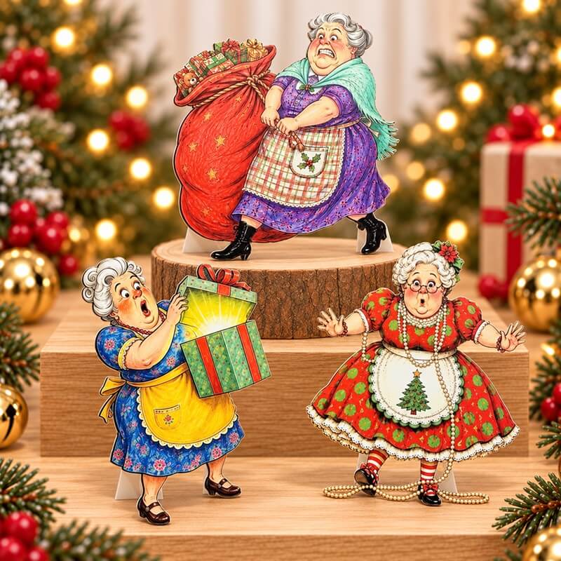 🎅🤶🧑‍🎄Vintage Christmas Character Cardstock