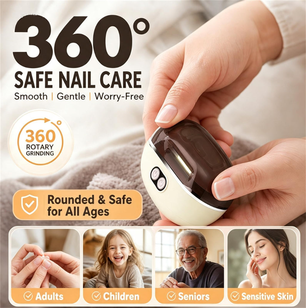 ✨2-in-1 Smart Electric Nail Clipper and Polisher