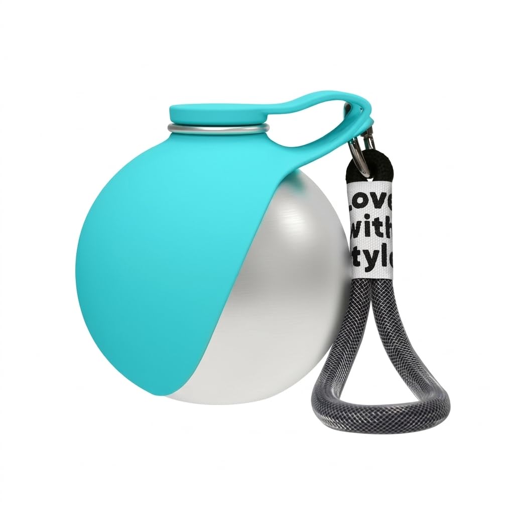 2-in-1 Pet Water Bottle with Foldable Silicone Bowl – Leak-Proof