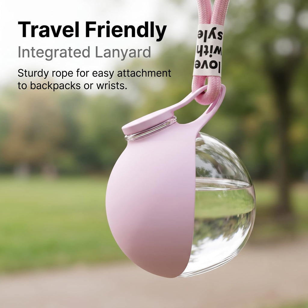 2-in-1 Pet Water Bottle with Foldable Silicone Bowl – Leak-Proof