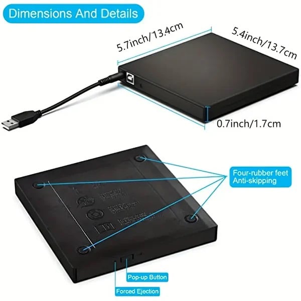 💿External CD DVD Drive