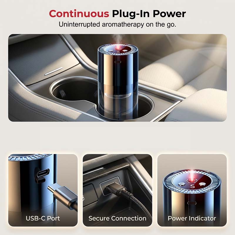 Starry Light Smart Car Diffuser - Romantic Driving Ambiance