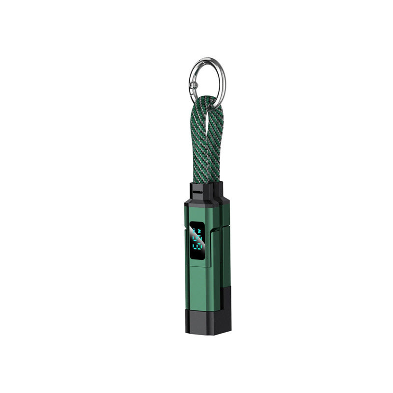 ⏳Limited-time 50% off⏰4-in-1 Digital Display Keychain Charging Cable🔋📱